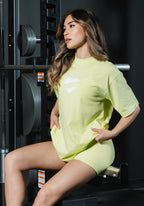 Premium Cotton Gym Brat Ink Pump Cover Lemon Lime Tops/Tanks Paragon Fitwear 