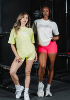 Premium Cotton Rhinestone Gym Brat Pump Cover White Tops/Tanks Paragon Fitwear 