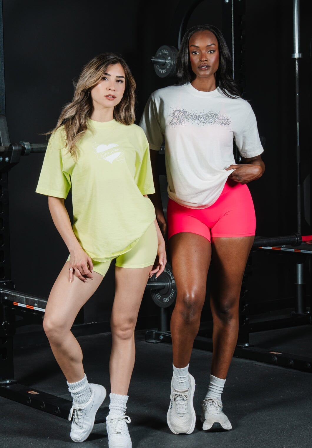 Premium Cotton Rhinestone Gym Brat Pump Cover White Tops/Tanks Paragon Fitwear 