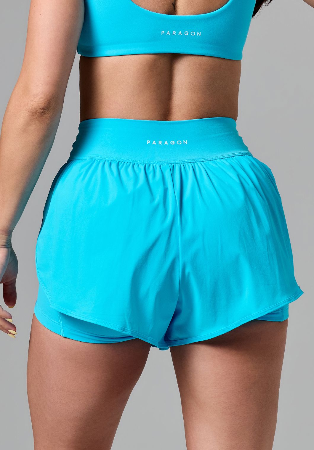 AirLift™ Sport Motion High-Rise Track Short Azure Shorts Paragon Fitwear 