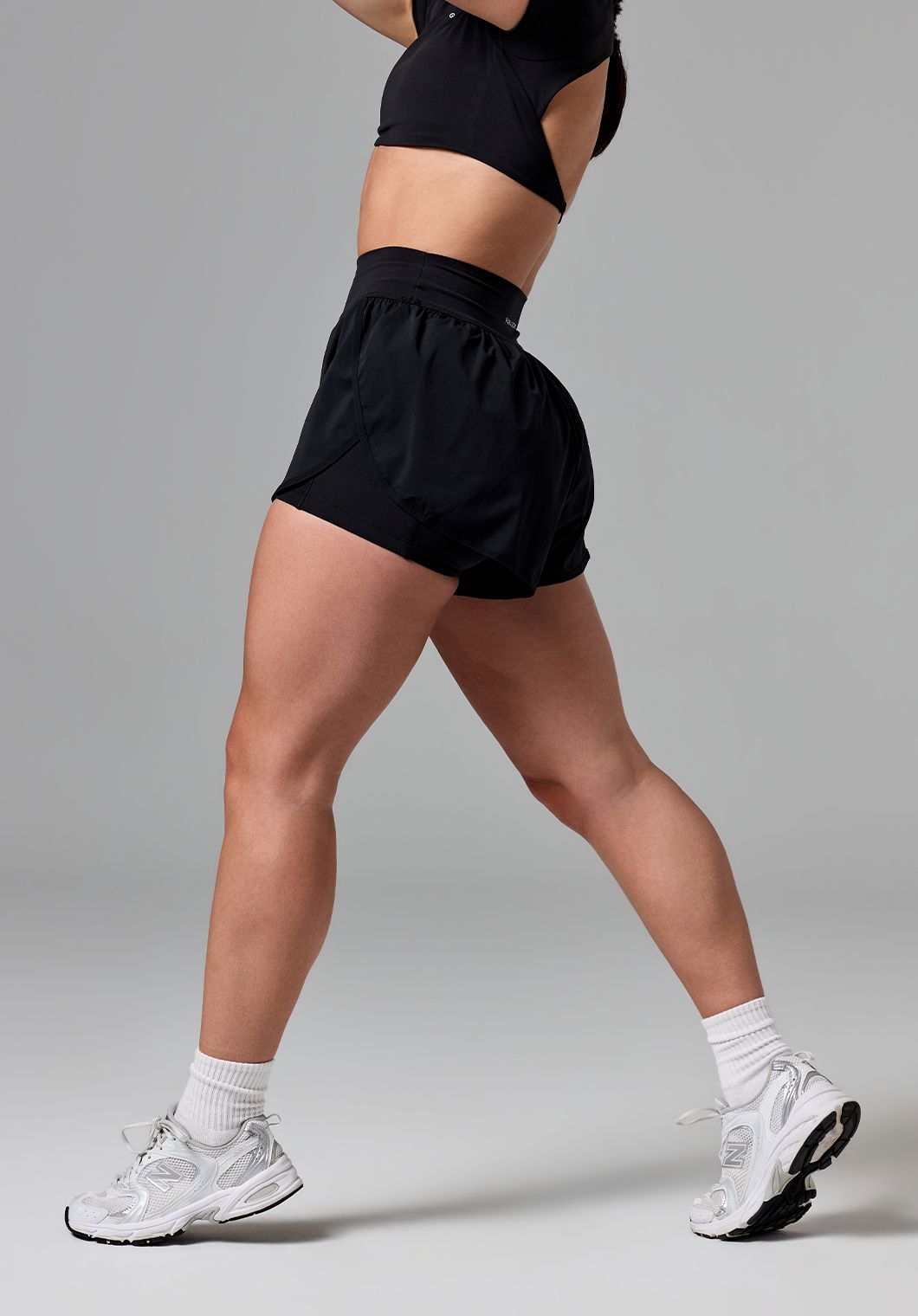 AirLift™ Sport Motion High-Rise Track Short Black Shorts Paragon Fitwear 
