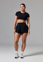 AirLift™ Sport Motion High-Rise Track Short Black Shorts Paragon Fitwear 