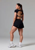 AirLift™ Sport Motion High-Rise Track Short Black Shorts Paragon Fitwear 