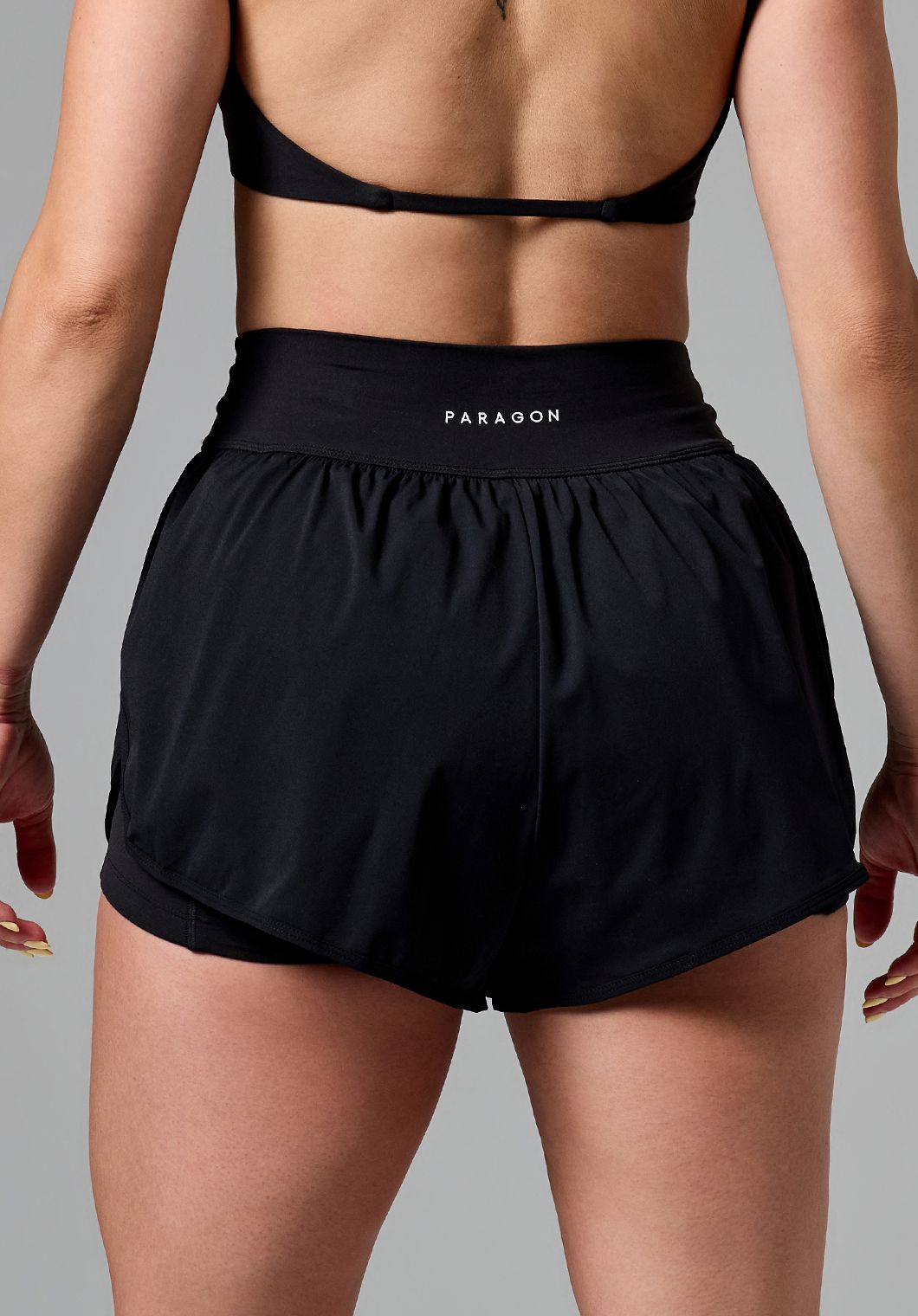 AirLift™ Sport Motion High-Rise Track Short Black Shorts Paragon Fitwear 