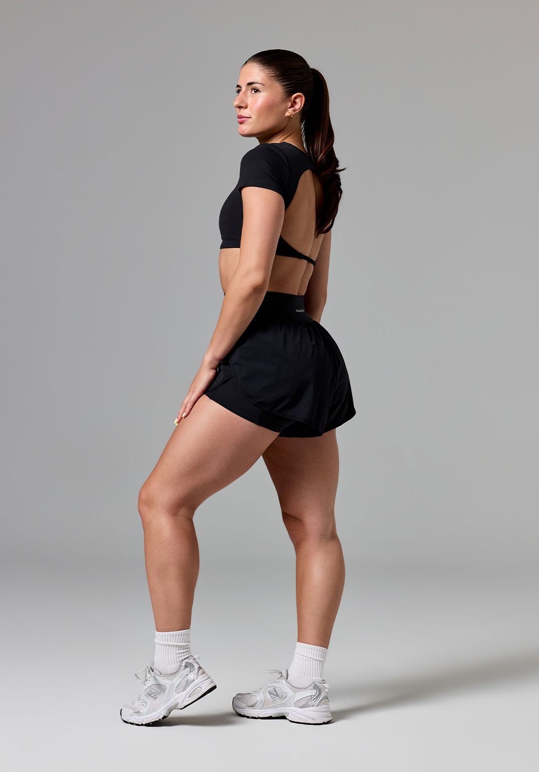 AirLift™ Sport Motion High-Rise Track Short Black Shorts Paragon Fitwear 