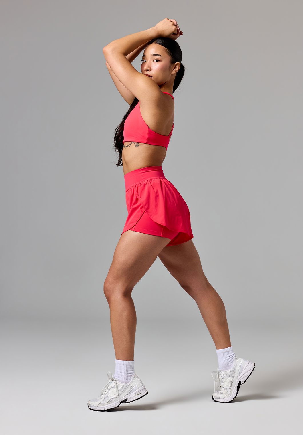 AirLift™ Sport Motion High-Rise Track Short Hot Tropic Shorts Paragon Fitwear 