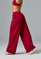 Airlift™ Float Mid-Rise Straight Leg Pant Red Amaranth Leggings/Joggers Paragon Fitwear 