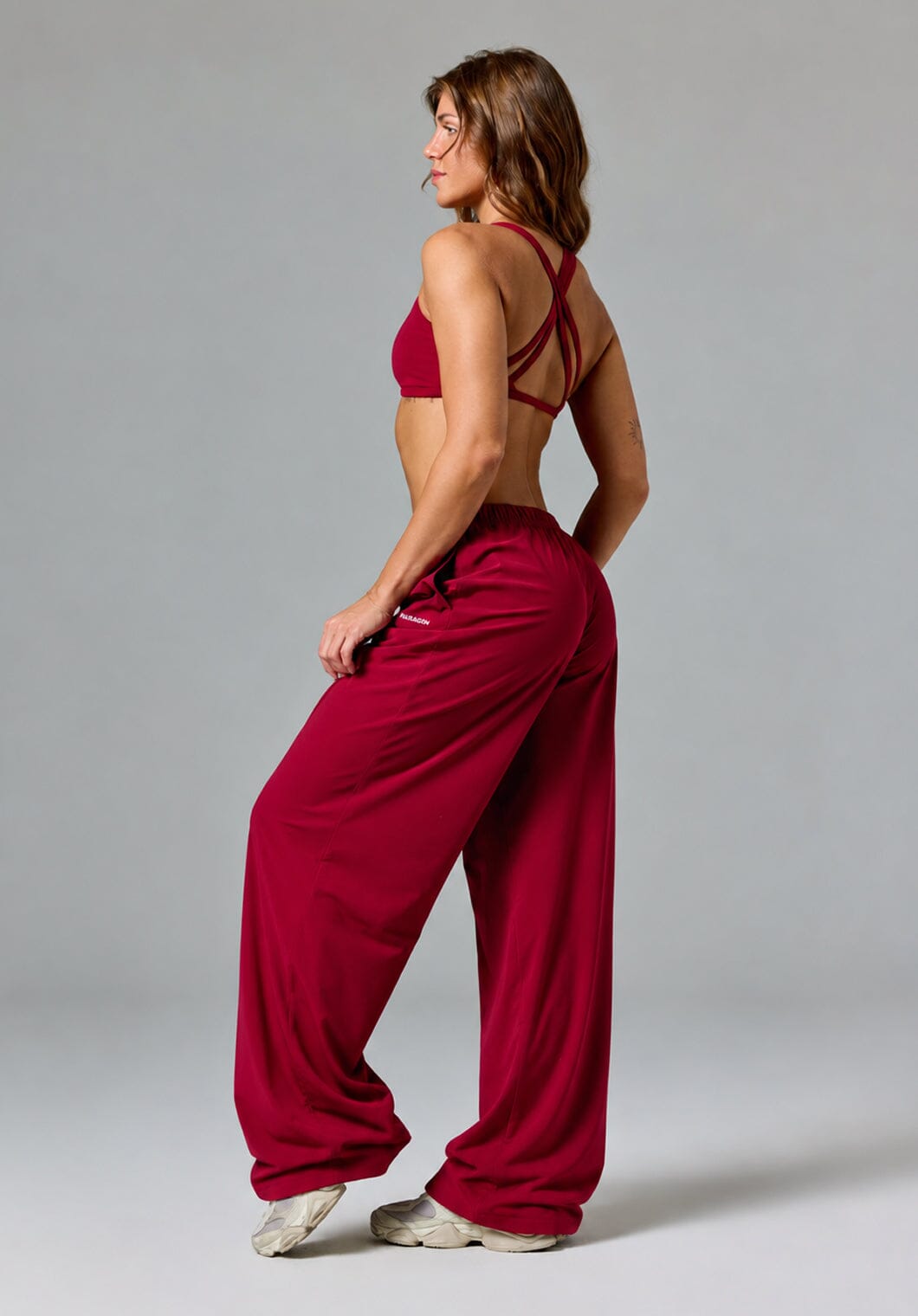 Airlift™ Float Mid-Rise Straight Leg Pant Red Amaranth Leggings/Joggers Paragon Fitwear 