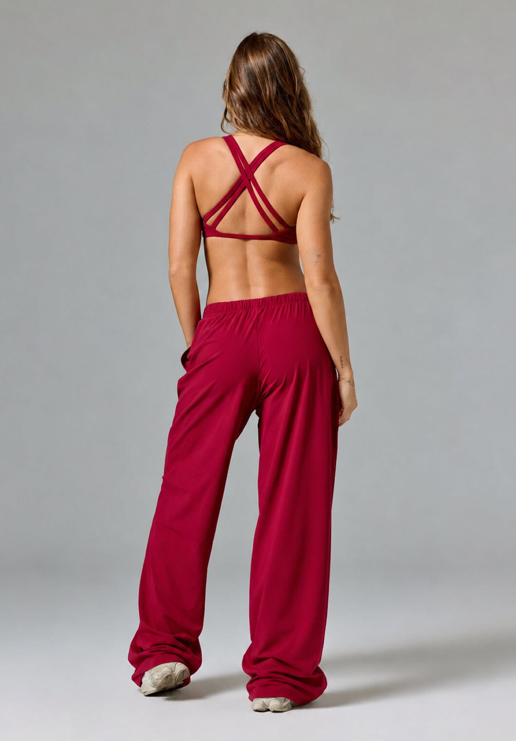 Airlift™ Float Mid-Rise Straight Leg Pant Red Amaranth Leggings/Joggers Paragon Fitwear 