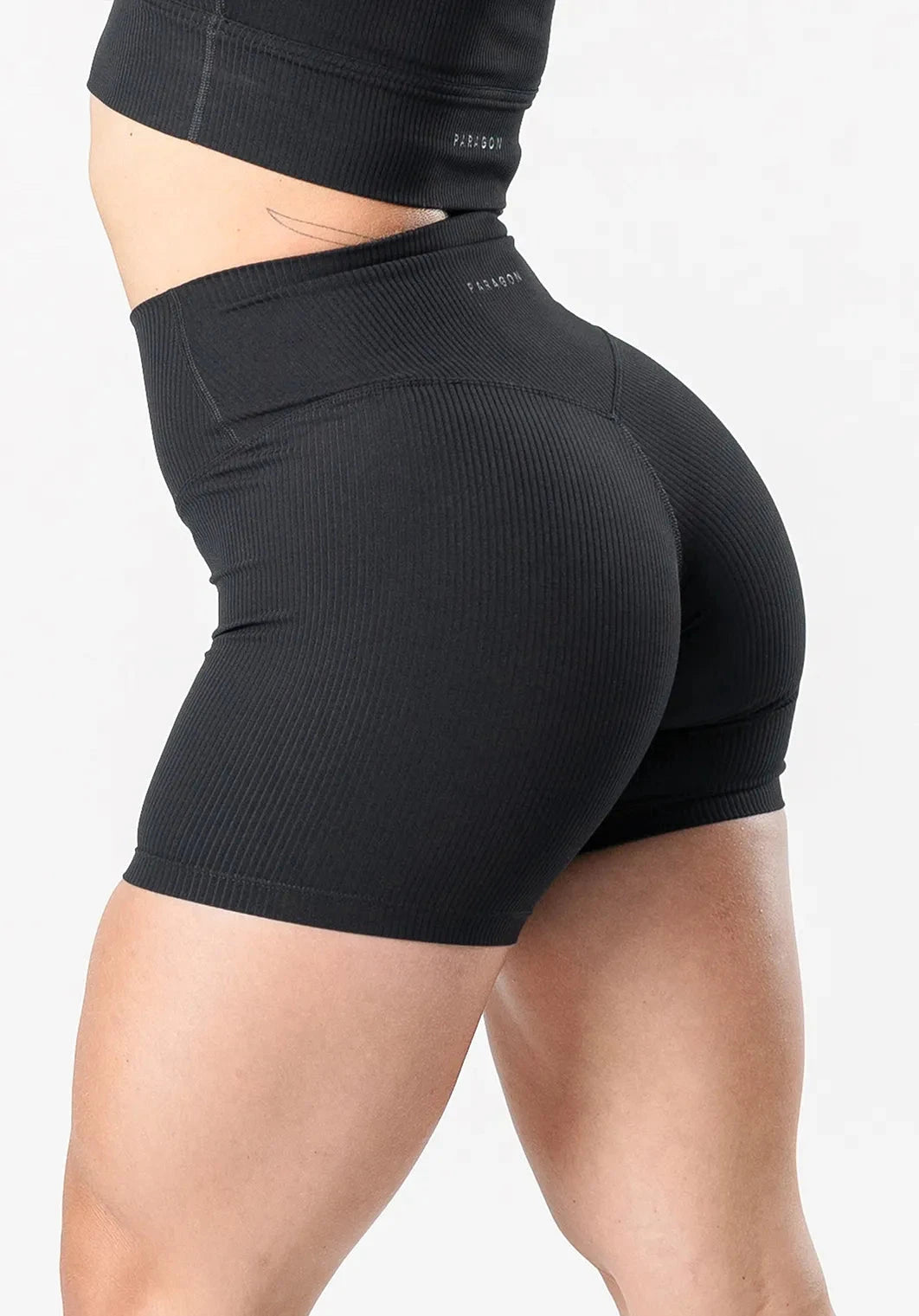 CloudRib™ Original Sculptseam® Short 5" Black Shorts Paragon Fitwear 