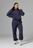 CloudEase™ Oversized Contrast Hoodie Charcoal Tops/Tanks Paragon Fitwear 