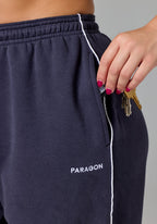 CloudEase™ ShapeLock™ Oversized Contrast Jogger Charcoal Straight Leg Pant Paragon Fitwear 