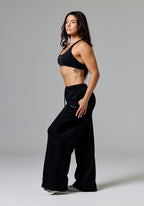 CloudEase™ ShapeLock™ Straight Leg Mid-Rise Sweatpant Short Black Straight Leg Pant Paragon Fitwear 