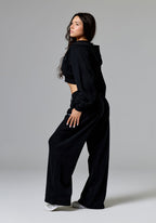 CloudEase™ ShapeLock™ Straight Leg Mid-Rise Sweatpant Short Black Straight Leg Pant Paragon Fitwear 
