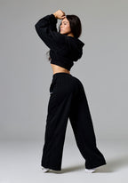 CloudEase™ ShapeLock™ Straight Leg Mid-Rise Sweatpant Regular Black Straight Leg Pant Paragon Fitwear 