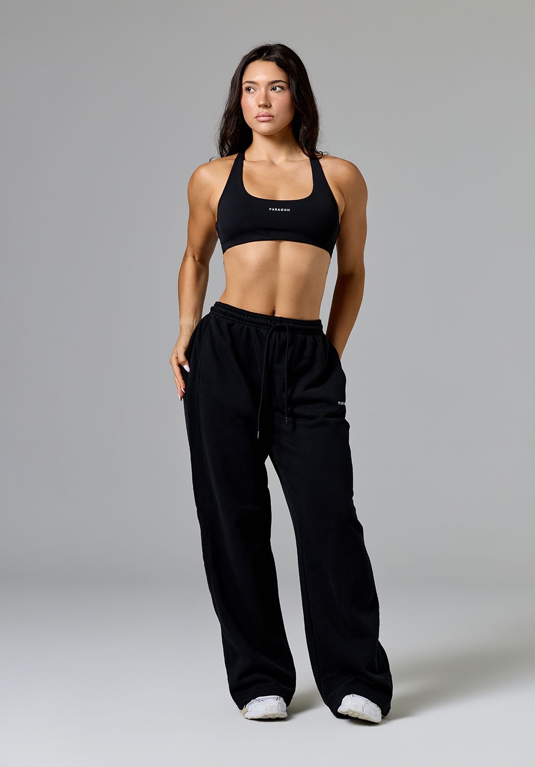 CloudEase™ ShapeLock™ Straight Leg Mid-Rise Sweatpant Regular Black Straight Leg Pant Paragon Fitwear 