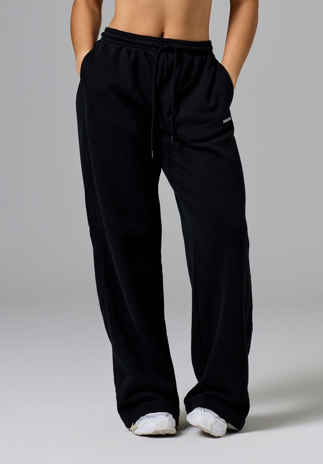 CloudEase™ ShapeLock™ Straight Leg Mid-Rise Sweatpant Regular Black Straight Leg Pant Paragon Fitwear 