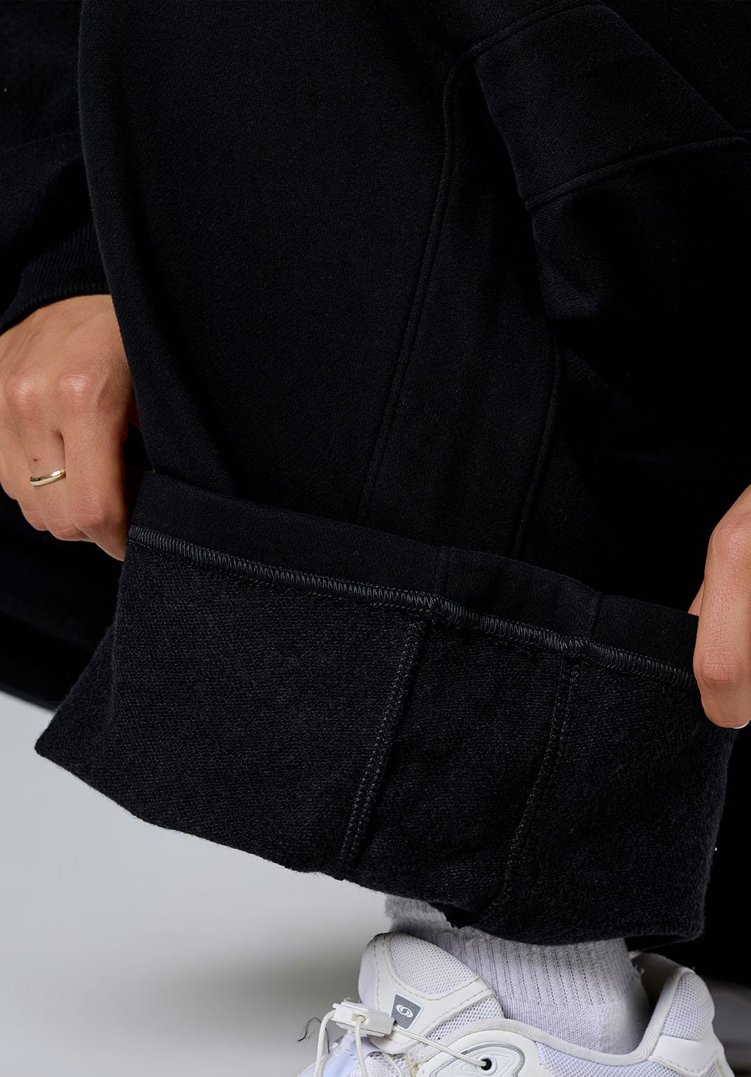 CloudEase™ ShapeLock™ Straight Leg Mid-Rise Sweatpant Regular Black Straight Leg Pant Paragon Fitwear 