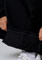 CloudEase™ ShapeLock™ Straight Leg Mid-Rise Sweatpant Short Black Straight Leg Pant Paragon Fitwear 