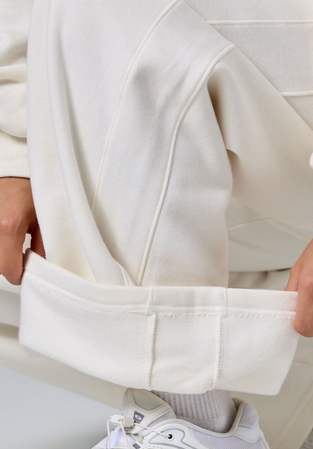 CloudEase™ ShapeLock™ Straight Leg Mid-Rise Sweatpant Short Vanilla Straight Leg Pant Paragon Fitwear 