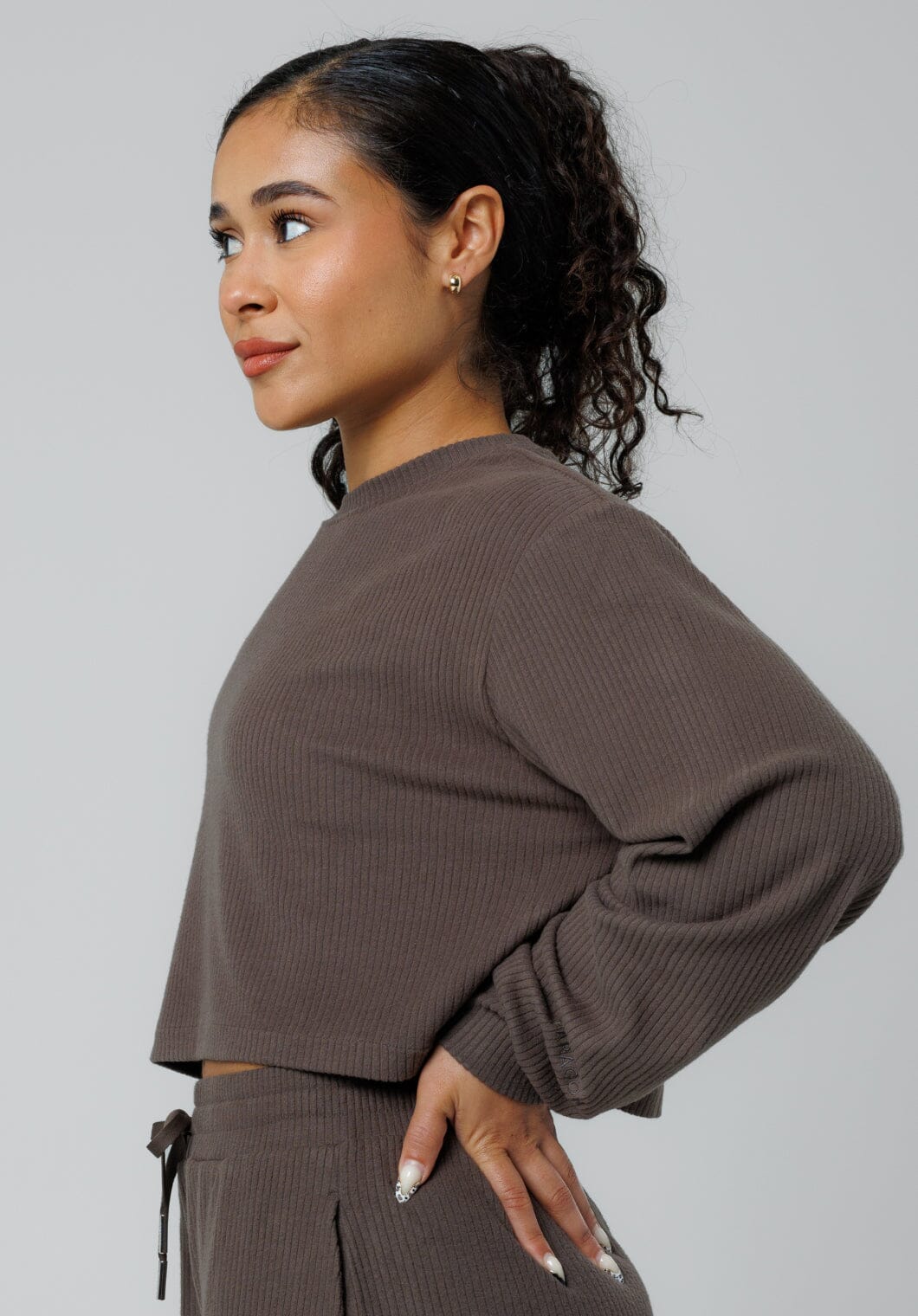 CozyRib™ Daydream Pullover Umber Tops/Tanks Paragon Fitwear 