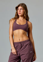 FormLux™ Contour Crossback Sports Bra Cherry Cola Sports Bras Paragon Fitwear 