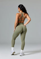 FormLux™ Contour Crossback Sports Bra Pistachio Sports Bras Paragon Fitwear 