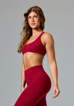 FormLux™ Contour Crossback Sports Bra Red Amaranth Sports Bras Paragon Fitwear 