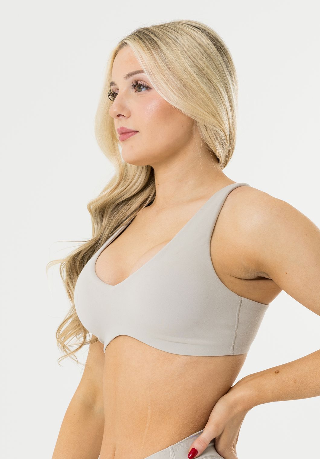 FormLux™ Curve LiteSculpt™ Sports Bra Pearl Grey Sports Bras Paragon Fitwear 