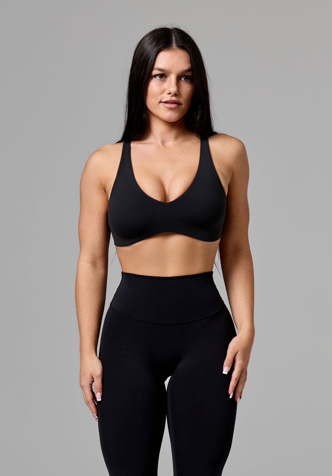 FormLux™ LiteSculpt™ Curve Sports Bra Black Sports Bras Paragon Fitwear 