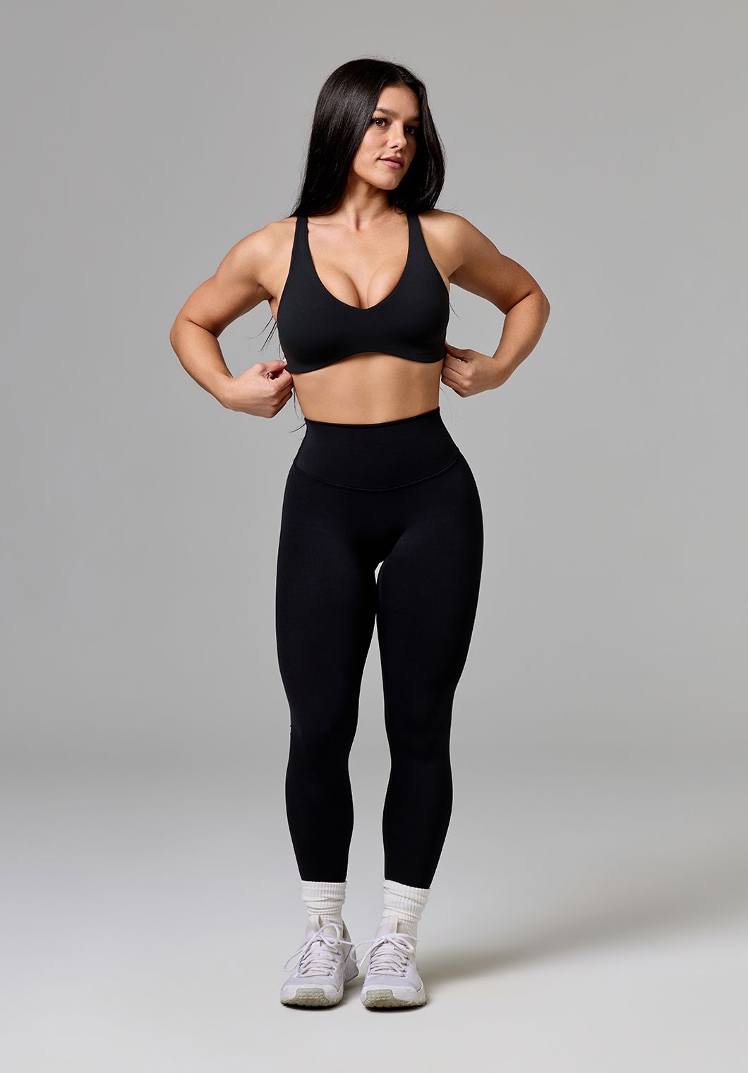 FormLux™ LiteSculpt™ Curve Sports Bra Black Sports Bras Paragon Fitwear 