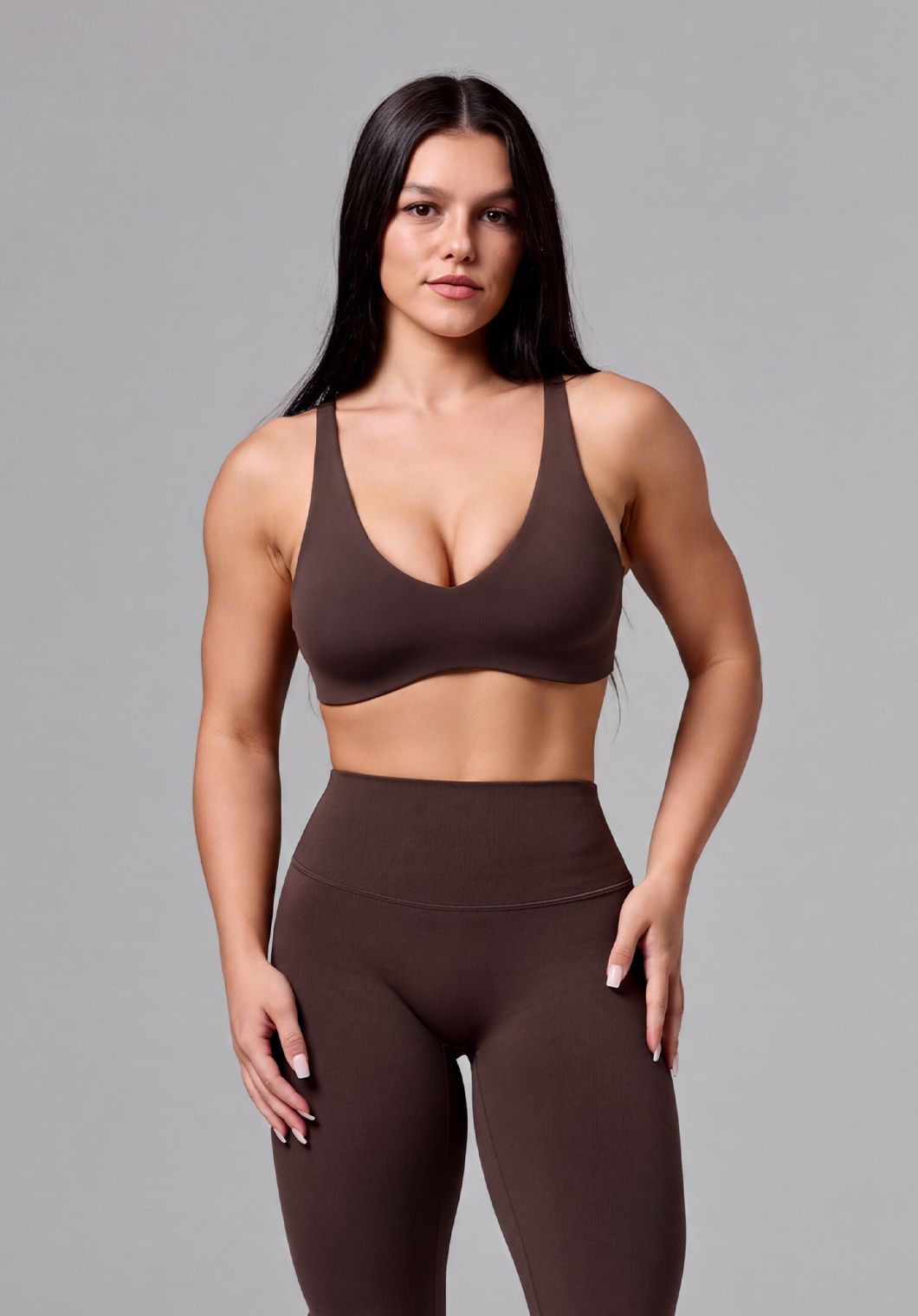 FormLux™ LiteSculpt™ Curve Sports Bra Espresso Sports Bras Paragon Fitwear 