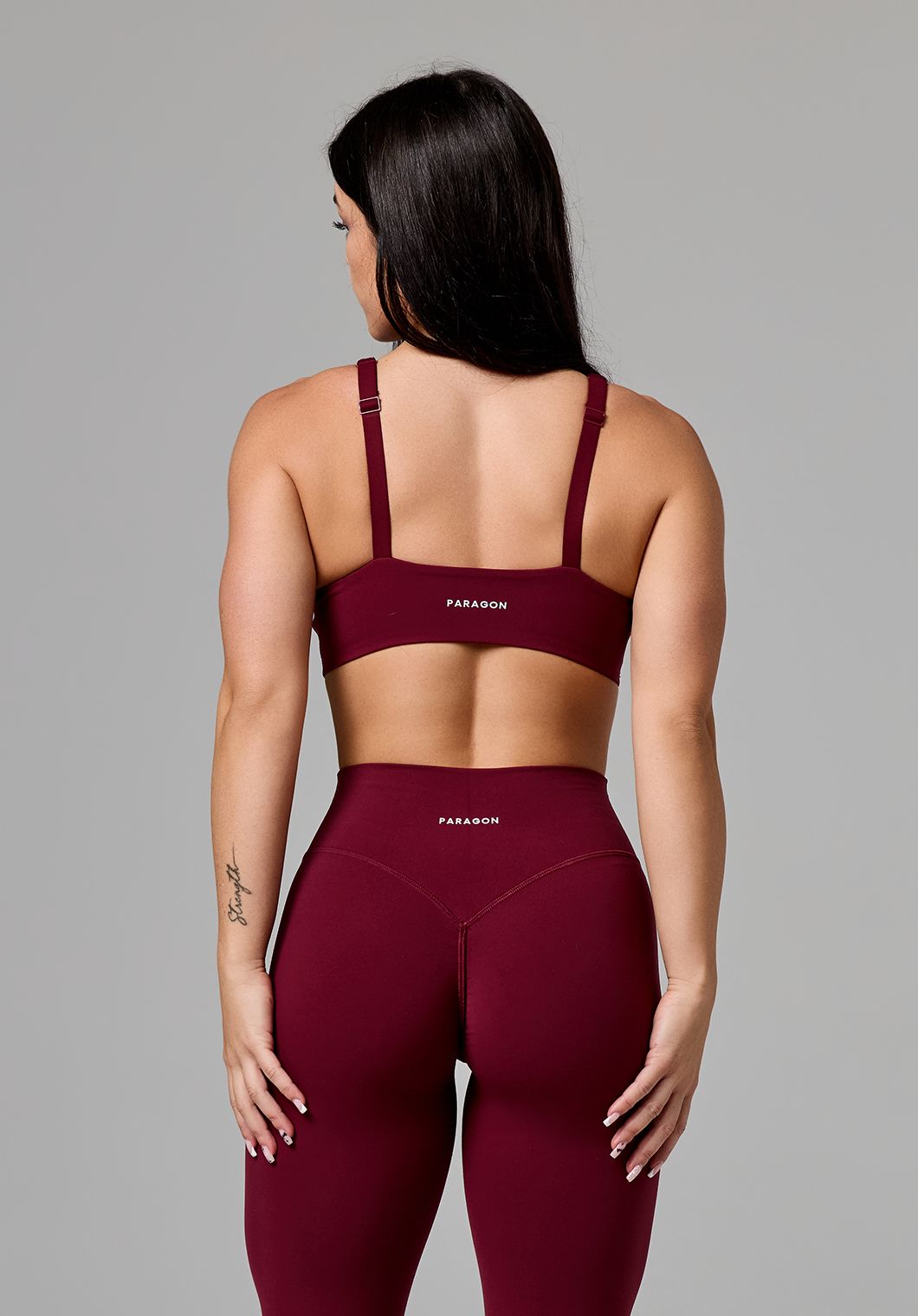 FormLux™ LiteSculpt™ Curve Sports Bra Red Velvet Sports Bras Paragon Fitwear 