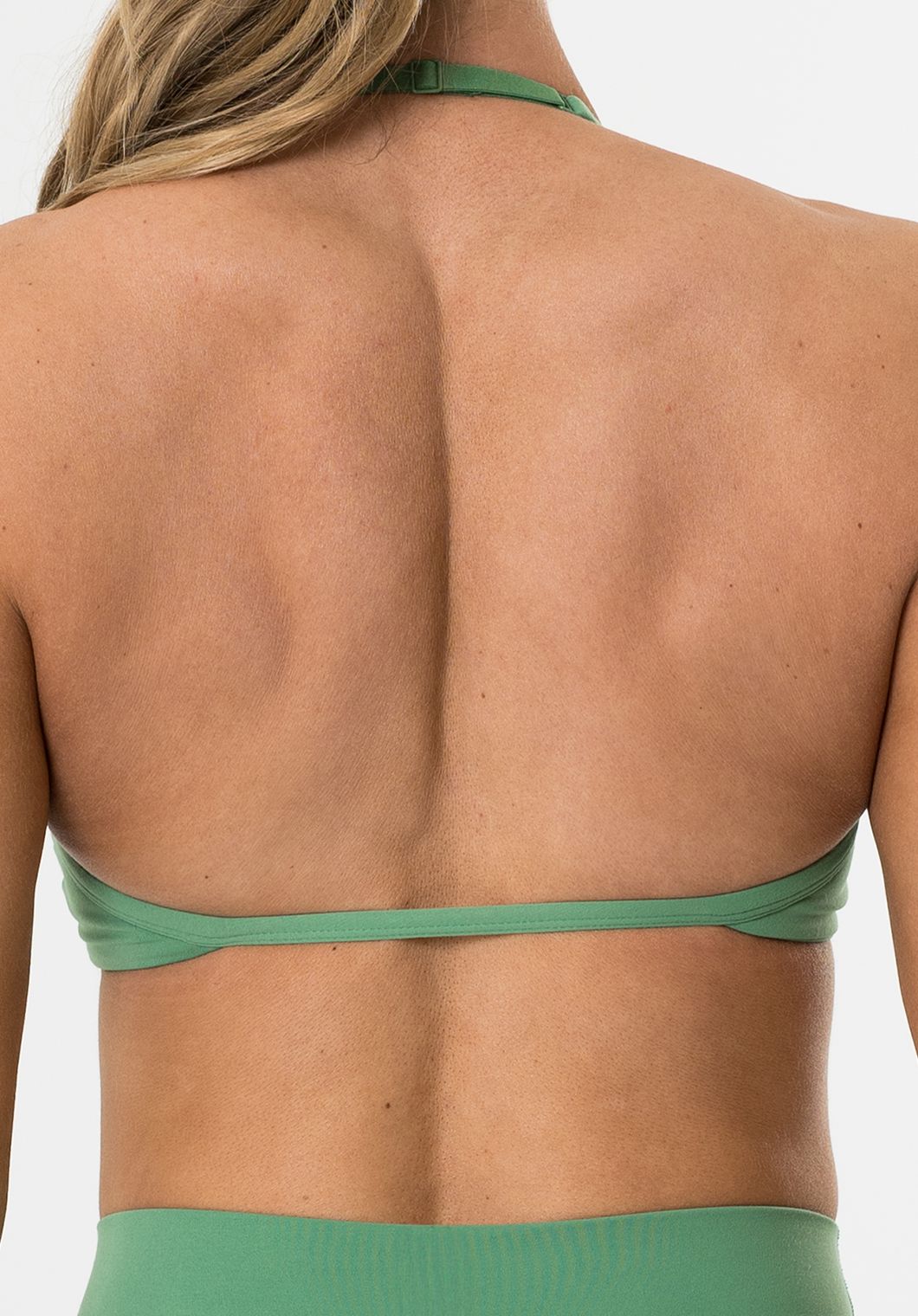 FormLux™ Enhance Halter Sports Bra Avocado Sports Bras Paragon Fitwear 
