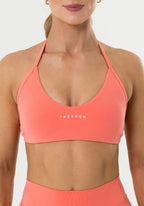 FormLux™ Enhance Halter Sports Bra Juicy Peach Sports Bras Paragon Fitwear 