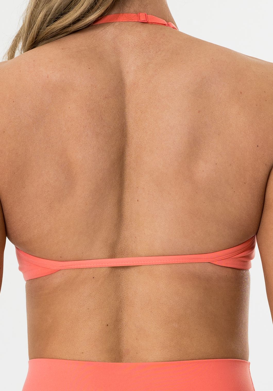 FormLux™ Enhance Halter Sports Bra Juicy Peach Sports Bras Paragon Fitwear 