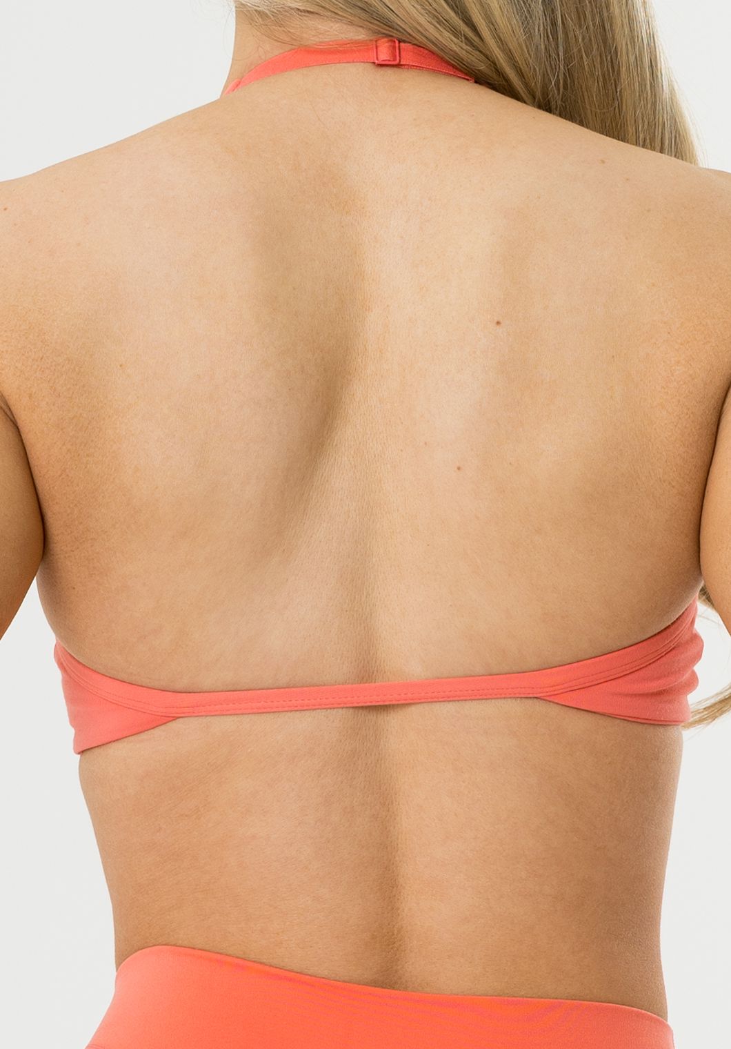 FormLux™ Enhance Halter Sports Bra Juicy Peach Sports Bras Paragon Fitwear 