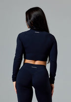 FormLux™ Fitted Crop Jacket Onyx Sports Bras Paragon Fitwear 