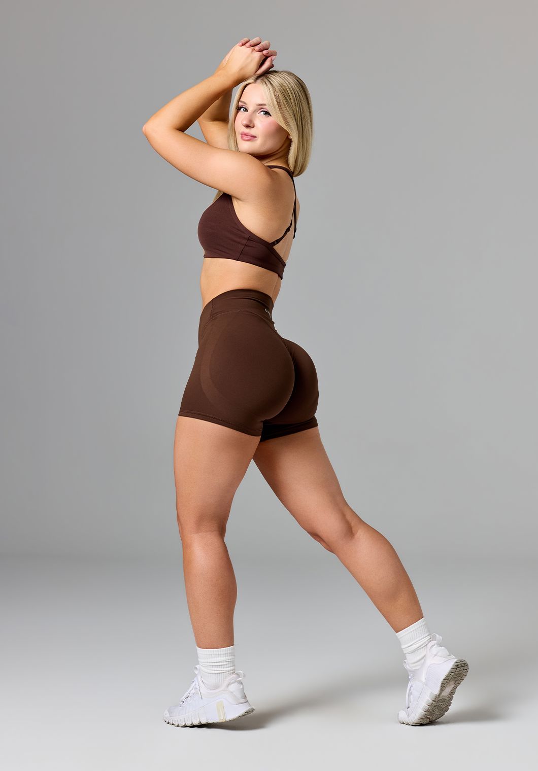 FormLux™ LiftTech™ Mid-Rise Short Walnut Shorts Paragon Fitwear 