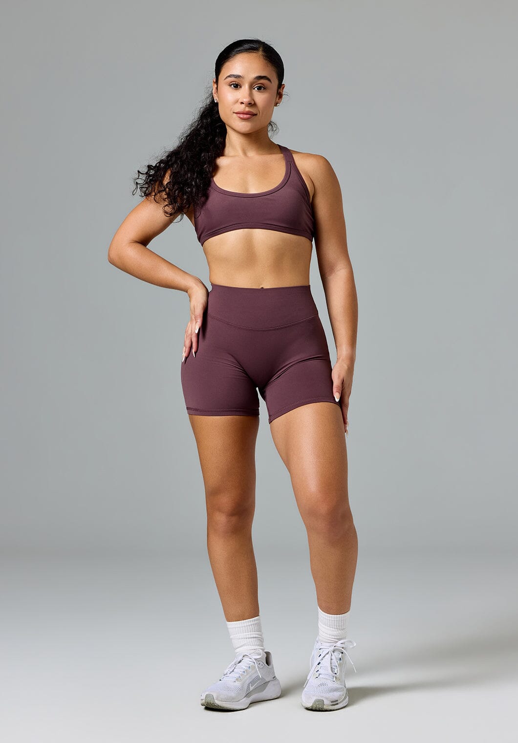 FormLux™ LiftTech™ Mid-Rise Short Cherry Cola Shorts Paragon Fitwear 