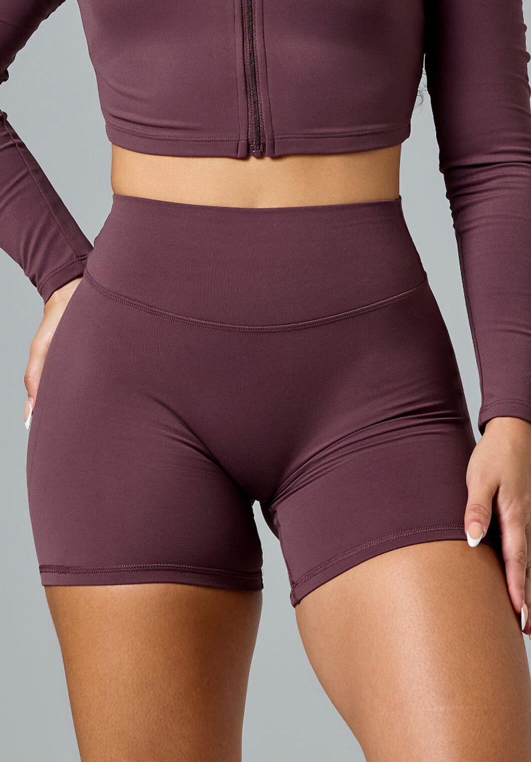 FormLux™ LiftTech™ Mid-Rise Short Cherry Cola Shorts Paragon Fitwear 