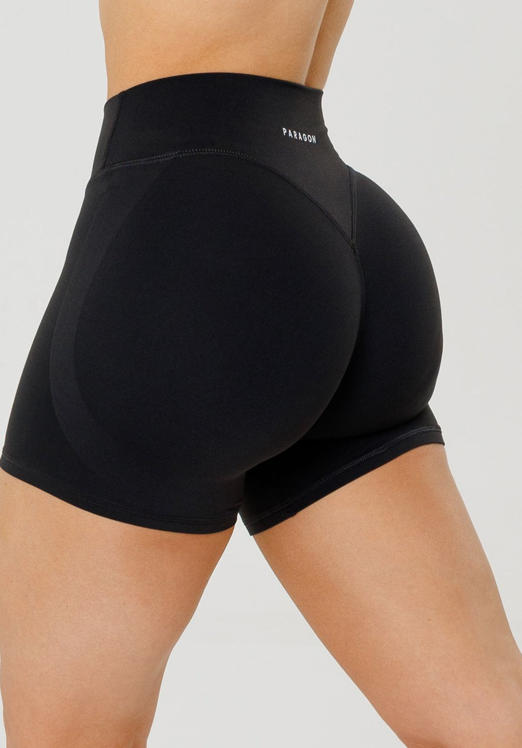 FormLux™ LiftTech™ Mid-Rise Short Black Shorts Paragon Fitwear 