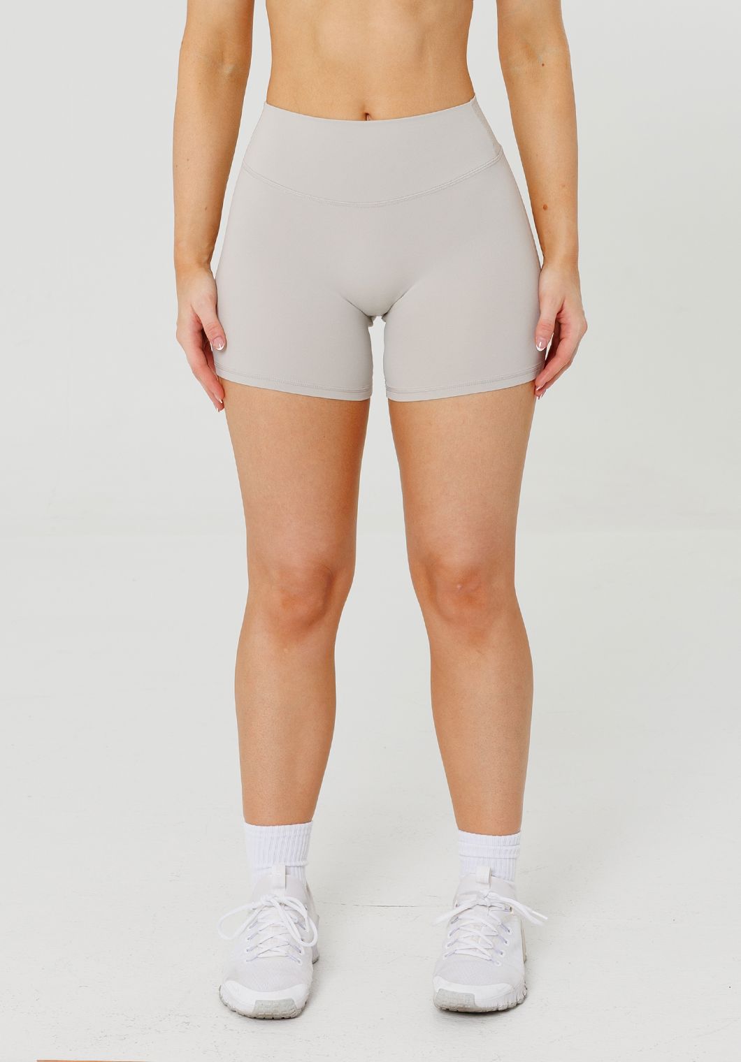 FormLux™ LiftTech™ Mid-Rise Short Pearl Grey Shorts Paragon Fitwear 