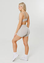 FormLux™ LiftTech™ Mid-Rise Short Pearl Grey Shorts Paragon Fitwear 