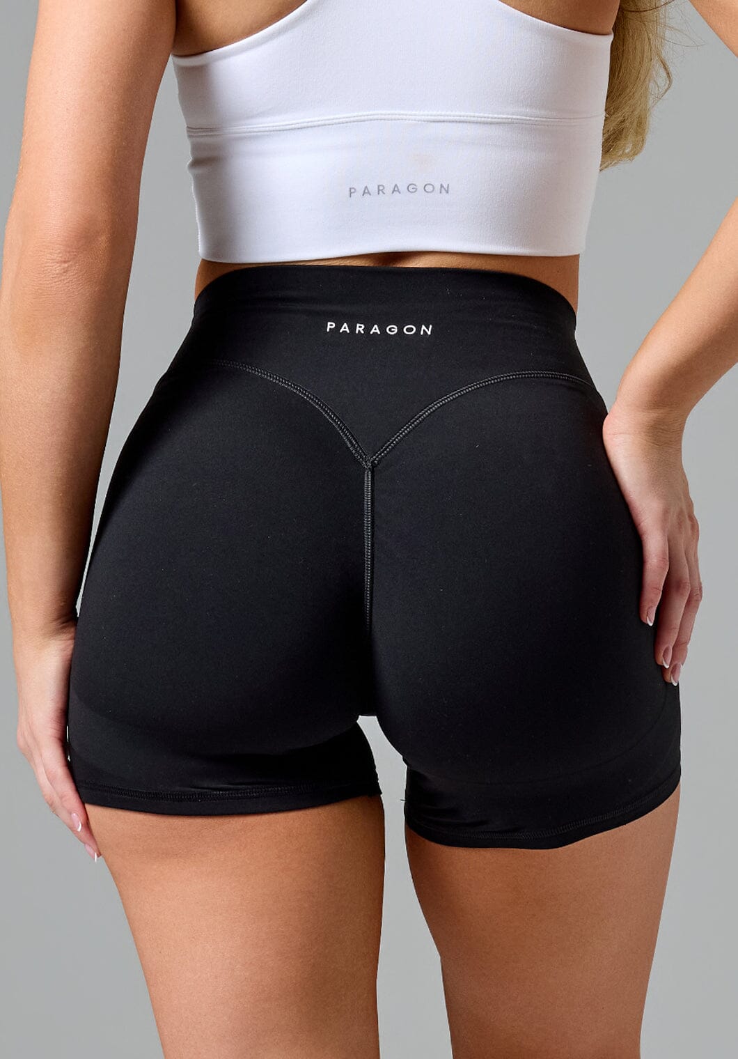 FormLux™ LiftTech™ Mid-Rise Short Black Shorts Paragon Fitwear 