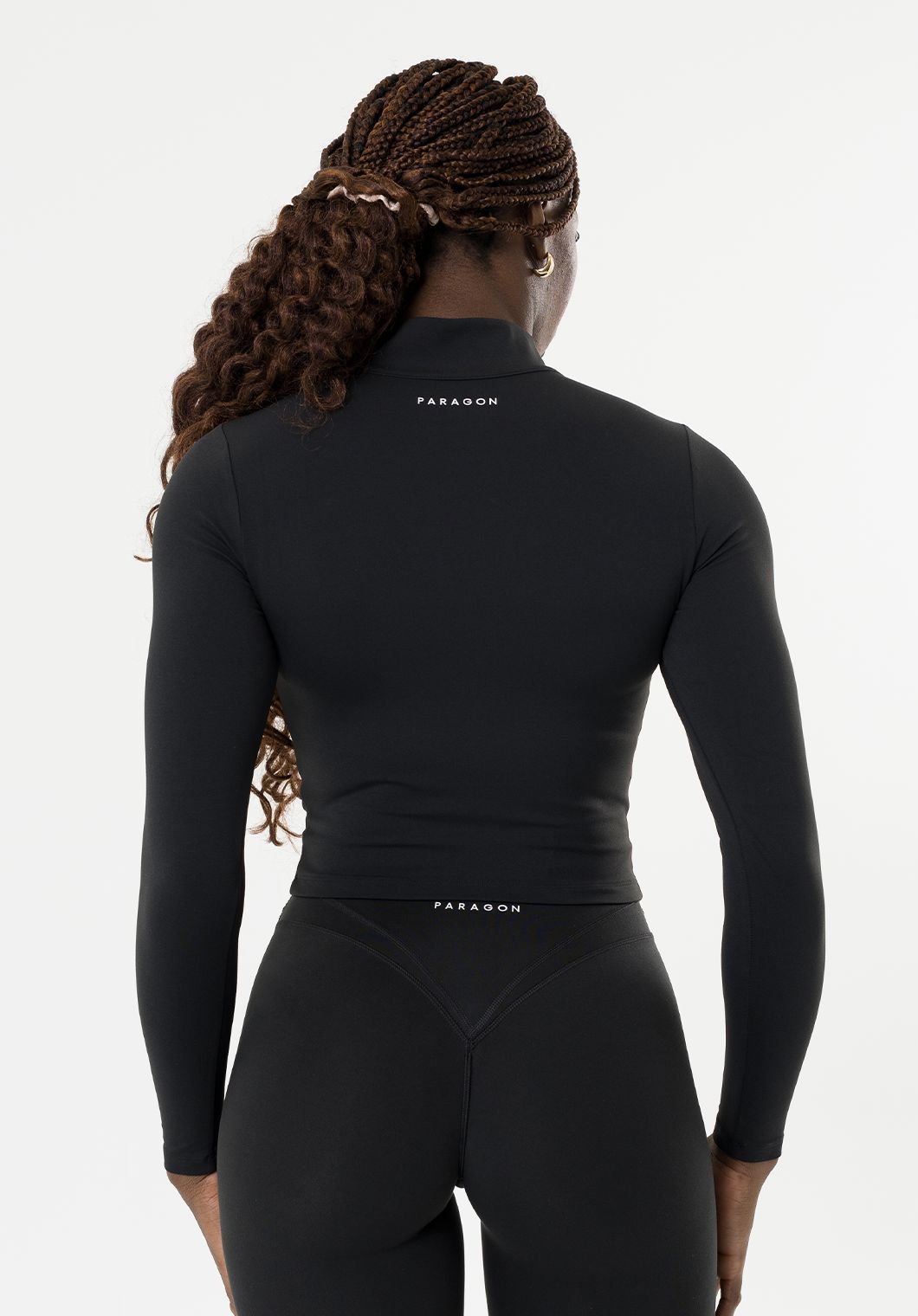 FormLux™ Mid Length Jacket Black Sports Bras Paragon Fitwear 