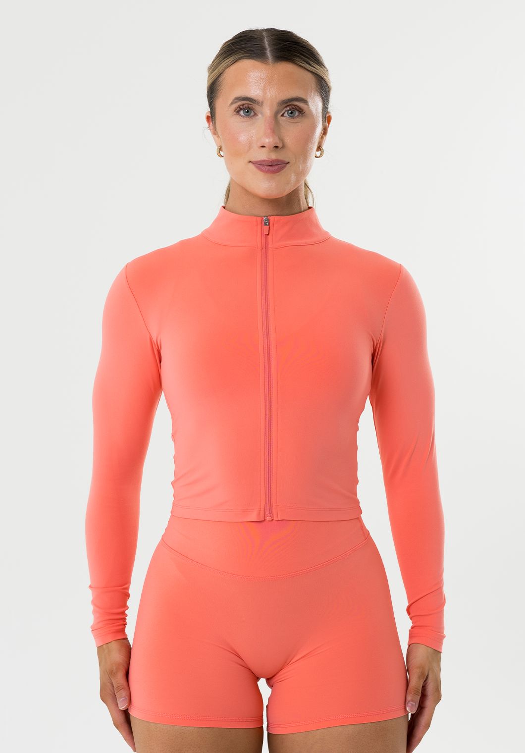 FormLux™ Mid Length Jacket Juicy Peach Sports Bras Paragon Fitwear 