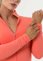 FormLux™ Mid Length Jacket Juicy Peach Sports Bras Paragon Fitwear 