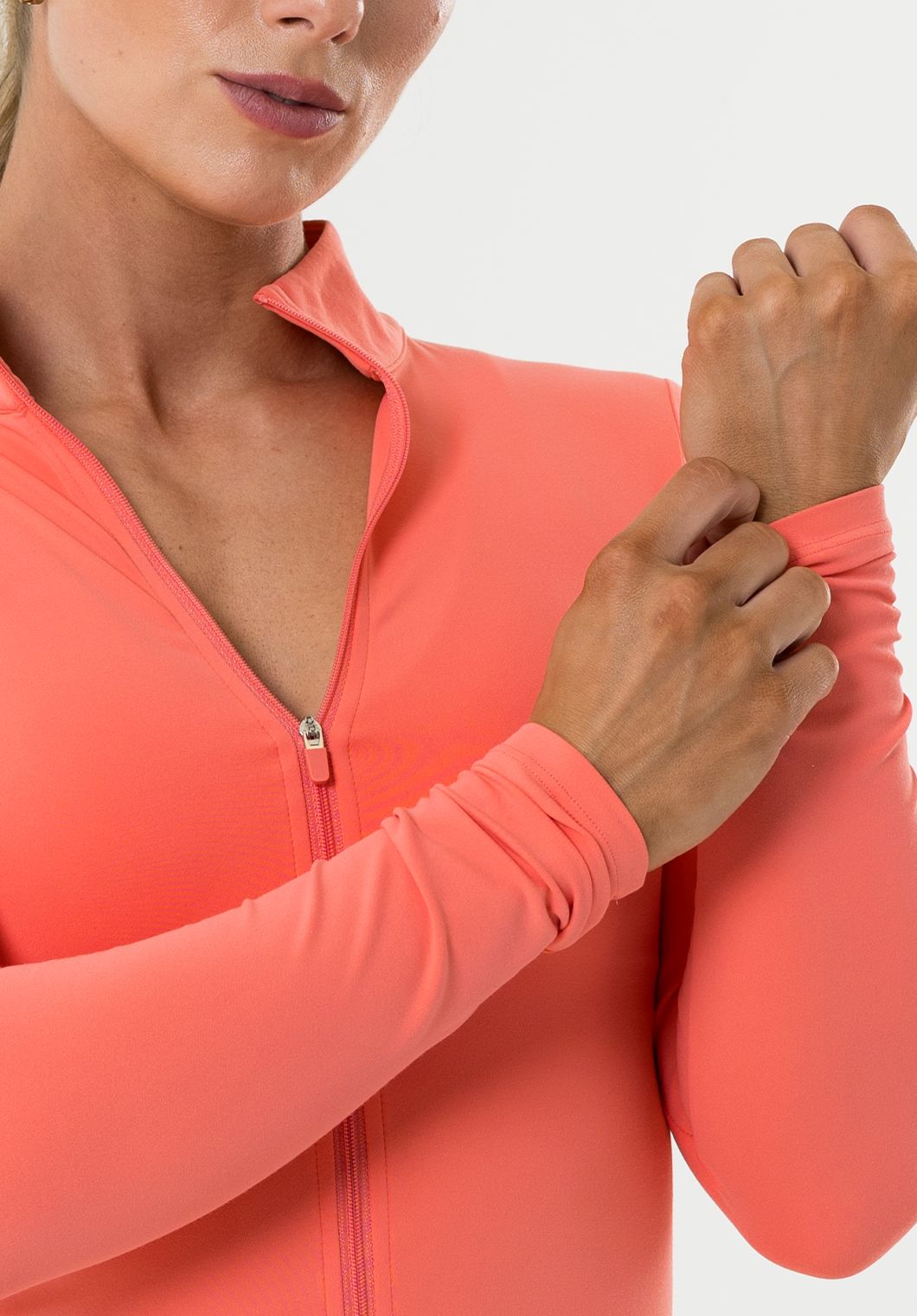 FormLux™ Mid Length Jacket Juicy Peach Sports Bras Paragon Fitwear 