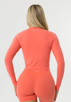 FormLux™ Mid Length Jacket Juicy Peach Sports Bras Paragon Fitwear 